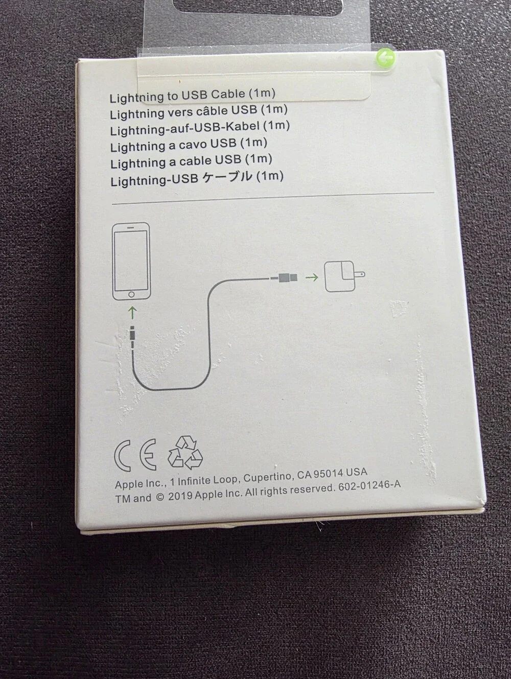 Apple Lightning to USB Cable — White Packaging